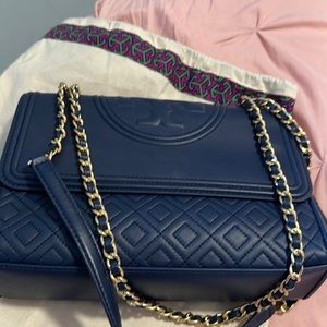 Tory Burch Navy shoulder bag